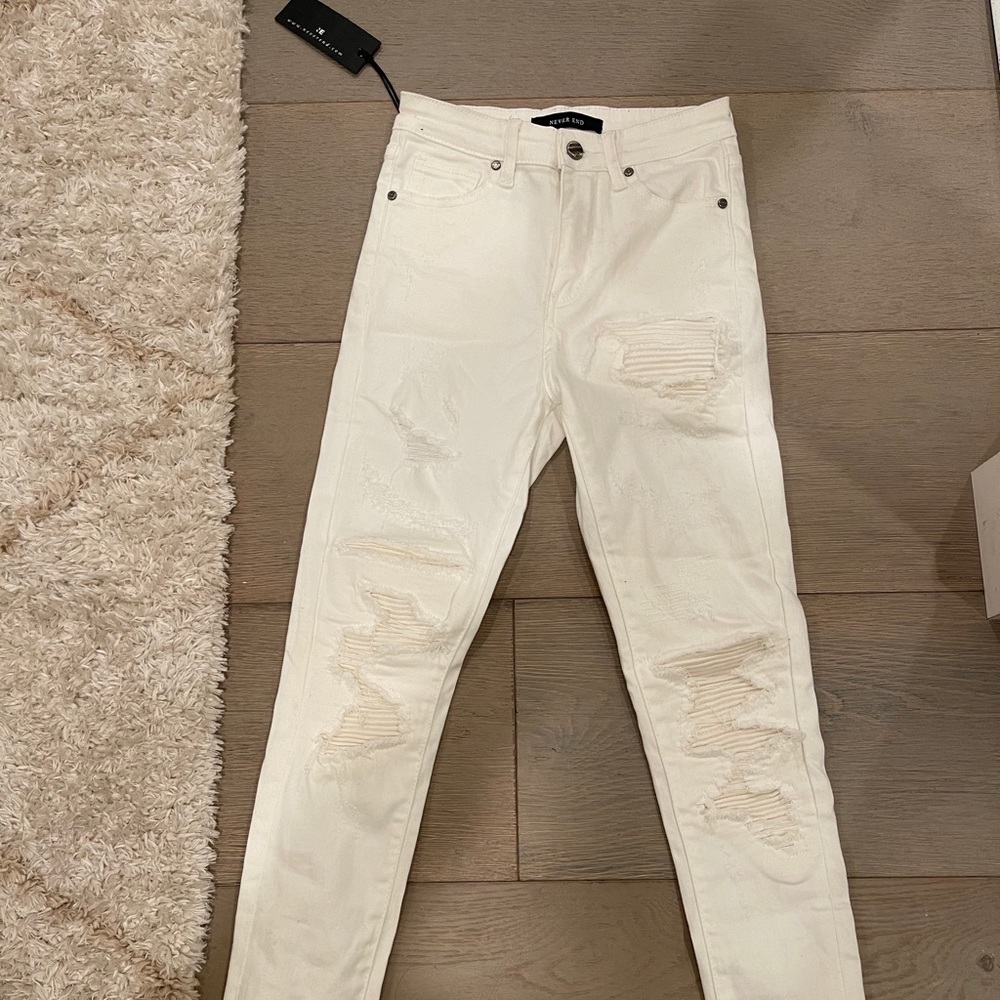 White jeans